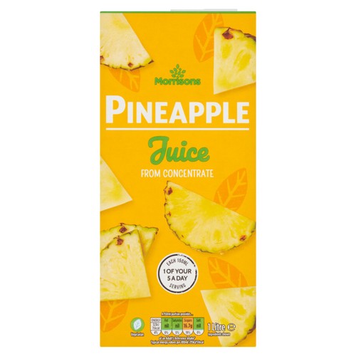 Morrisons pineapple juice from concentrate