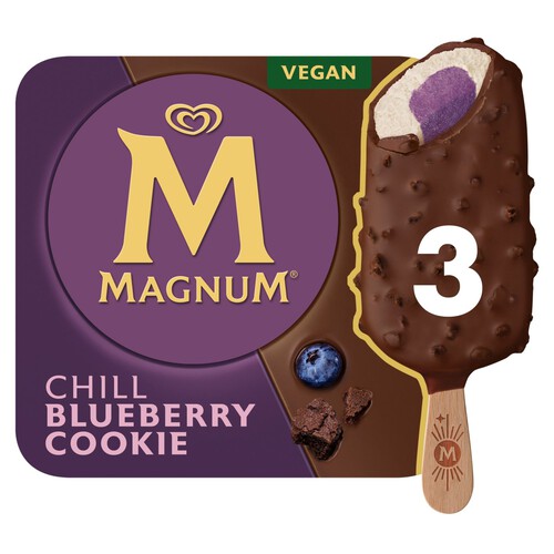 Magnum Chill Blueberry Cookie Vegan Ice Cream Sticks