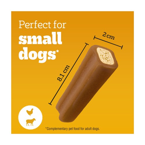 Pedigree Jumbone Mini Adult Small Dog Treats Chicken & Lamb 4 Chews