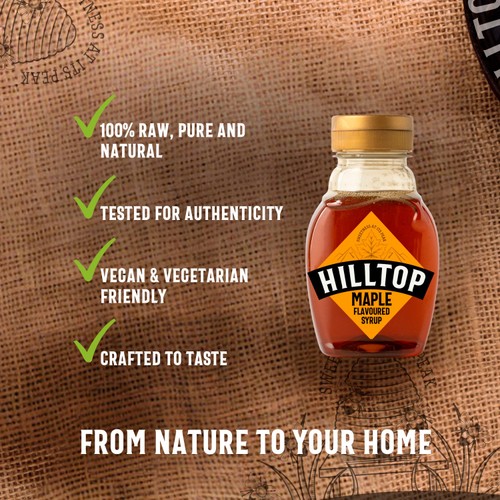 Hilltop Maple Flavoured Syrup   230g