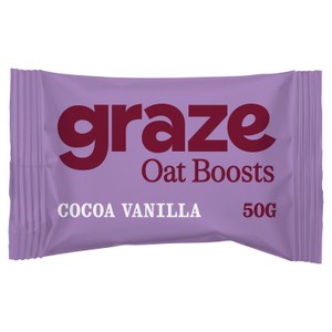 Graze Snack Box Oat Boosts Cocoa & Vanilla Flapjack 50g