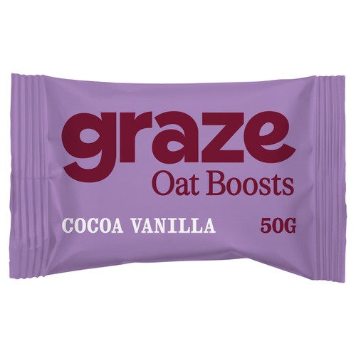Graze Snack Box Oat Boosts Cocoa & Vanilla Flapjack 50g