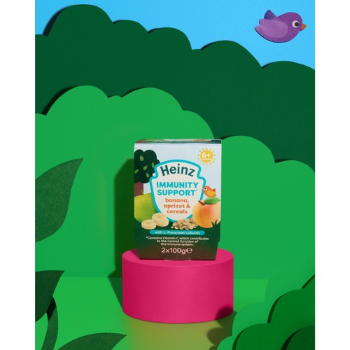 Heinz Banana, Apricot & Cereals Immunity Support Pot 6+Months 2x100g