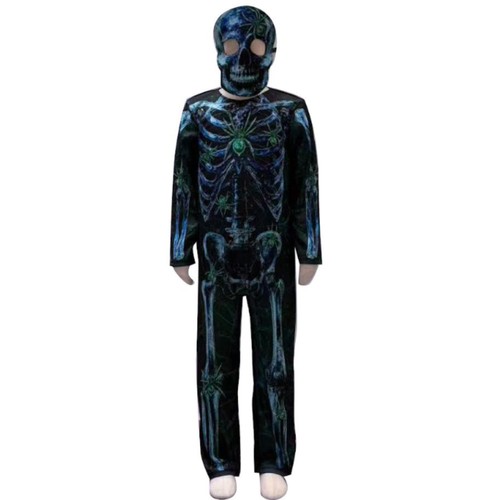 Morrisons All In One Skeleton Halloween Costume 7-8yrs