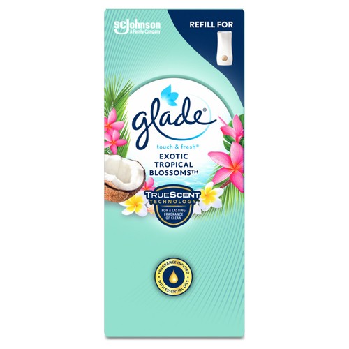 Glade touch fresh exotic tropical blossoms refill