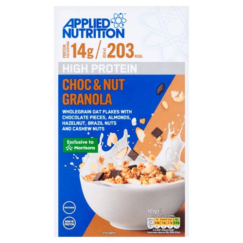 Applied Nutrition High Protein Granola Chocolate+Nuts 405G