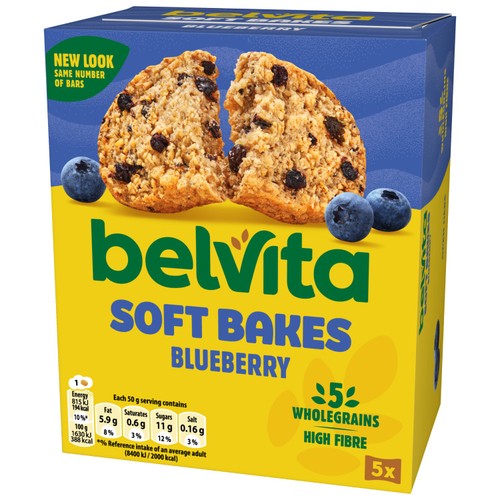 Belvita Soft Bakes Blueberry Cereal Snack Bars Multipack