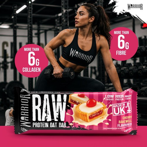 Warrior Raw Protein Cherry Bakewell 75g