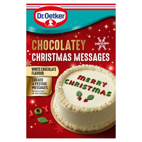 Dr. Oetker Chocolatey Christmas Messages 4 Pack