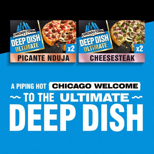 Chicago Town Deep Dish Peppered Cheese steak 