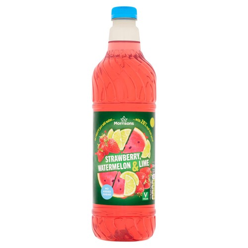 Morrisons Strawberry Watermelon & Lime Squash