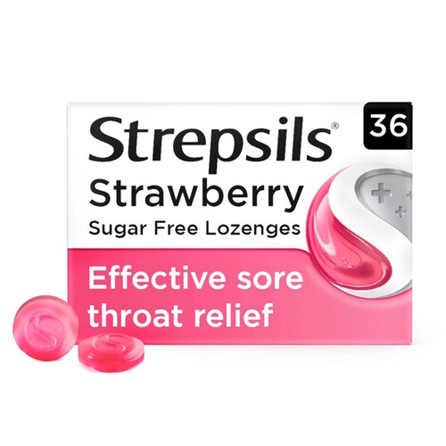 Strepsils Sugar Free Strawberry 