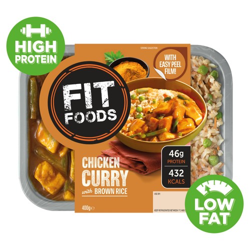 Fit Foods Chicken Curry with Brown Rice 400g