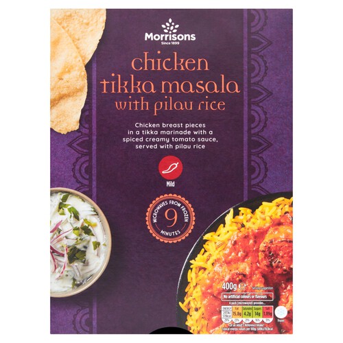 Morrisons Chicken Tikka Masala With Rice 