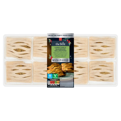 Morrisons The Best 8 Mini Garlic Mushroom Wellingtons   240g
