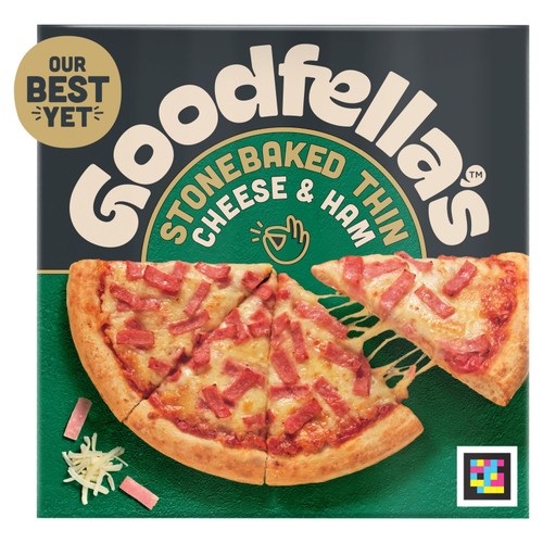 Goodfella's Stonebaked Thin Cheese & Ham Pizza