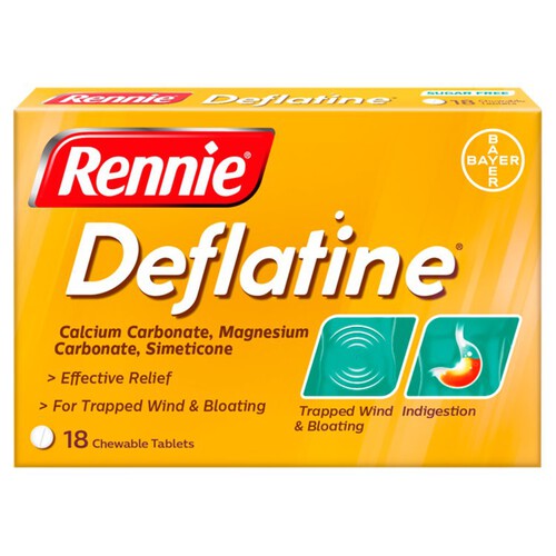 Rennie Deflatine Wind Relief Chewable Tablets