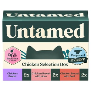 Untamed Chicken Selection Box In Gravy Cat Food