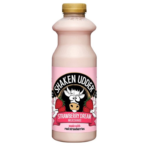 Shaken Udder Strawberry Dream Milkshake 750ml