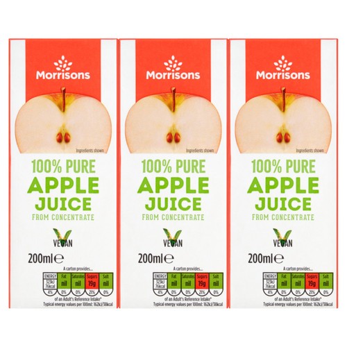Morrisons apple juice from concentrate