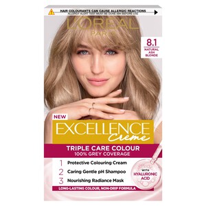 L'Oreal Paris Excellence Creme Ash Blonde 8.1 Permanent Hair Dye | Morrisons