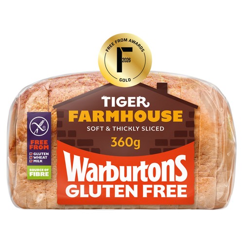 Warburtons Gluten Free Farmhouse Tiger  360g
