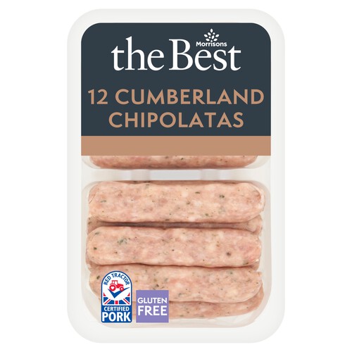 Morrisons The Best Cumberland Chipolatas 12 Pack