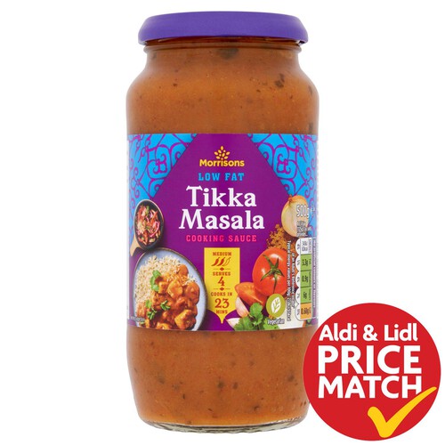 Morrisons Low Fat Tikka Masala Sauce 