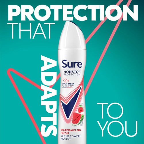 Sure Antiperspirant Deodorant Nonstop Protection Watermelon & Cactus 250ml