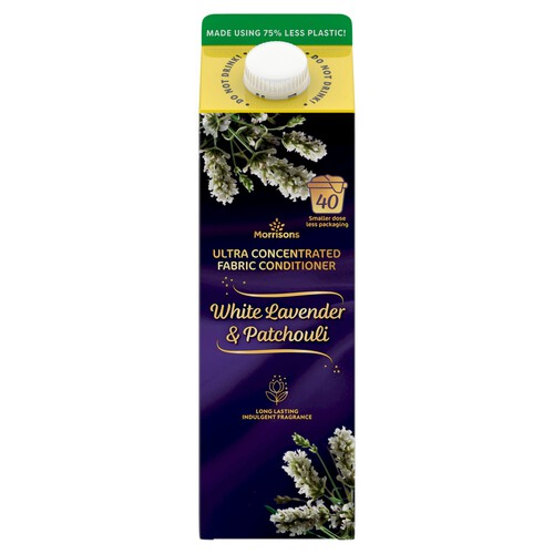 Morrisons White Lavender and Patchouli Fabric Conditioner 40 Washes