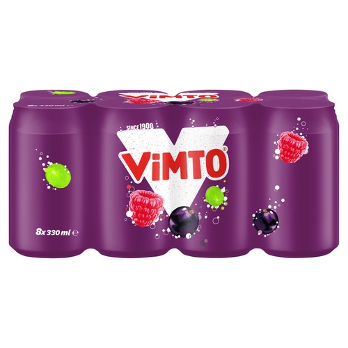 Vimto Fizzy Cans