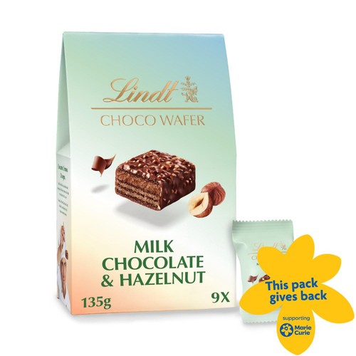 Lindt Choco Wafer Milk Chocolate & Hazelnut Sharing Box 135g