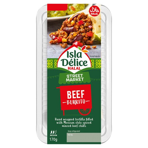 Isla Delice Halal Beef Burrito 