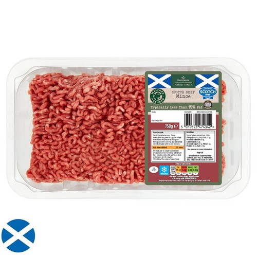 Morrisons Scottish 15% Beef Mince 750g