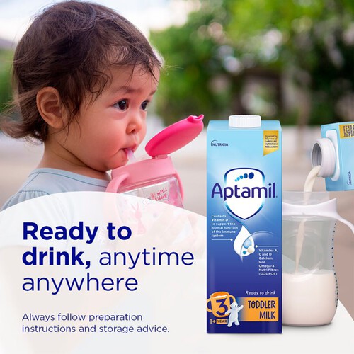 Aptamil 3 Toddler Milk Formula Liquid Ready to Feed 1-3 Years