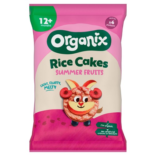 Organix Summer Fruits Rice Cake Clouds 40G