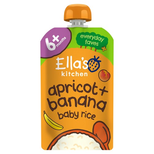 Ella's Kitchen Banana & Apricot Baby Rice 120G