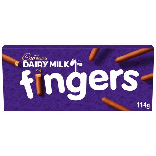 Cadbury Dairy Milk Fingers Milk Chocolate Covered Biscuits