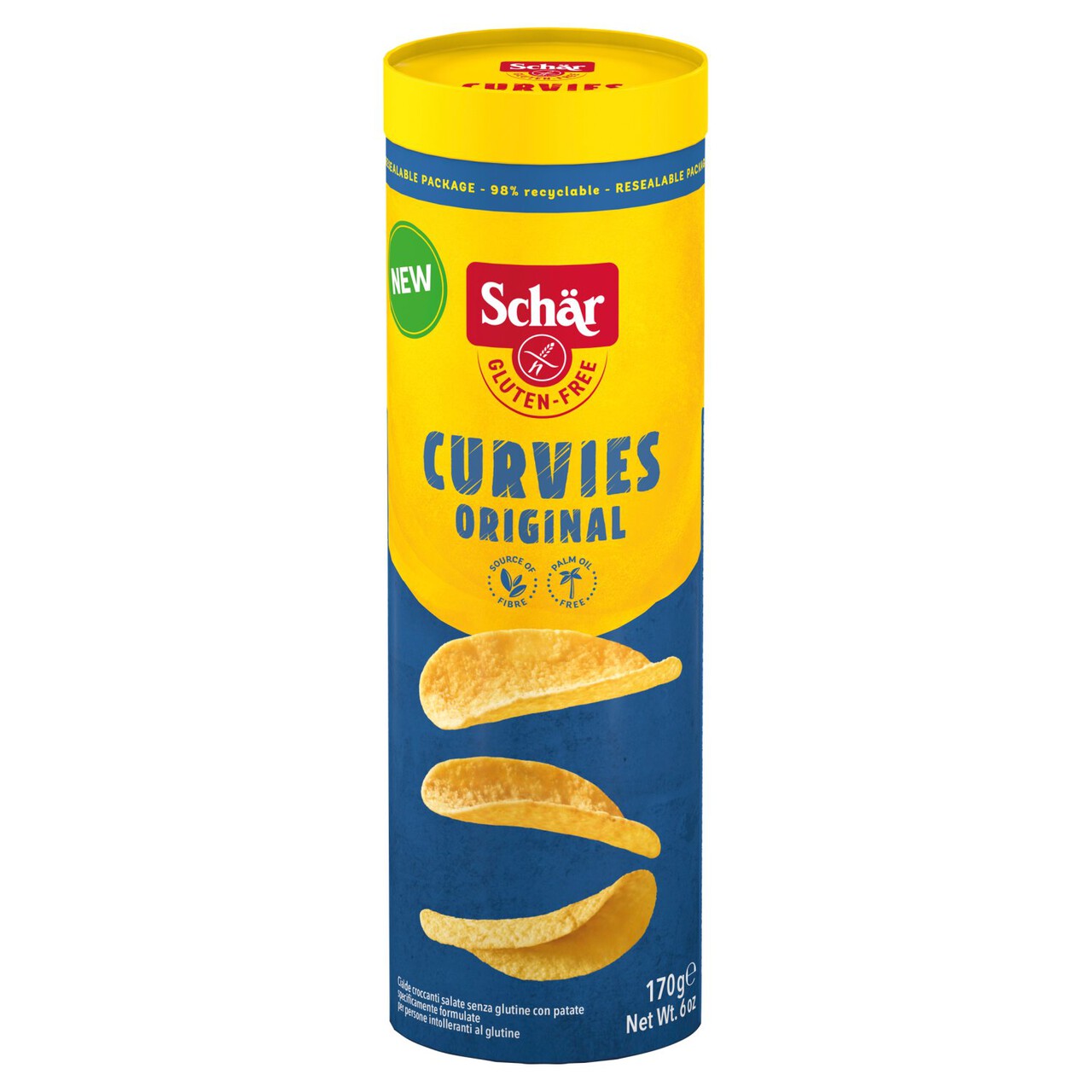 Schar Gluten Free Curvies Original Crisps
