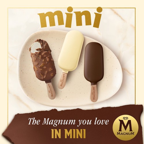 Magnum Mini Classic, Almond & White Chocolate Ice Cream Sticks 6 x 55ml