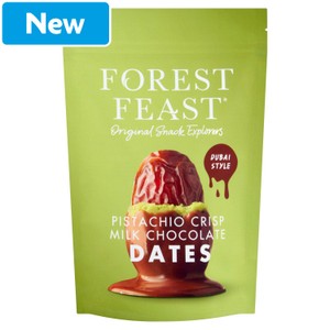 Forest Feast Dubai Style Pistachio Crisp Milk Chocolate Dates 120g