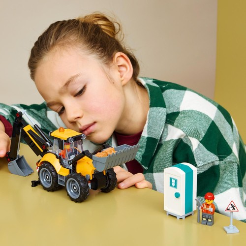 Lego City Great Vehicles Yellow Backhoe Loader 60480
