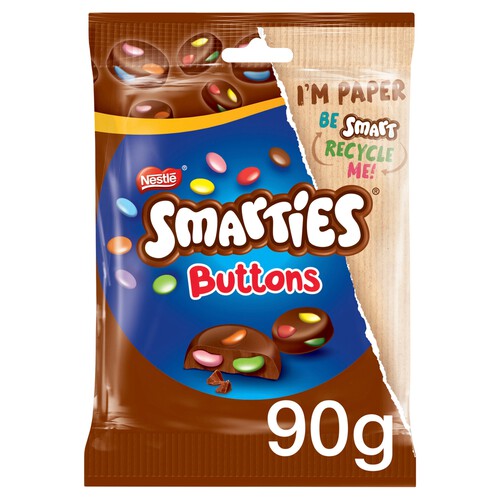 Smarties Buttons Milk Chocolate Sharing Pouch