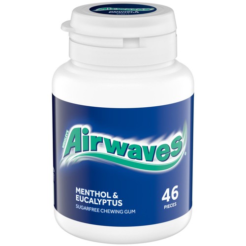 Wrigley's Airwaves Menthol & Eucalyptus Sugar Free Chewing Gum 46 Pieces