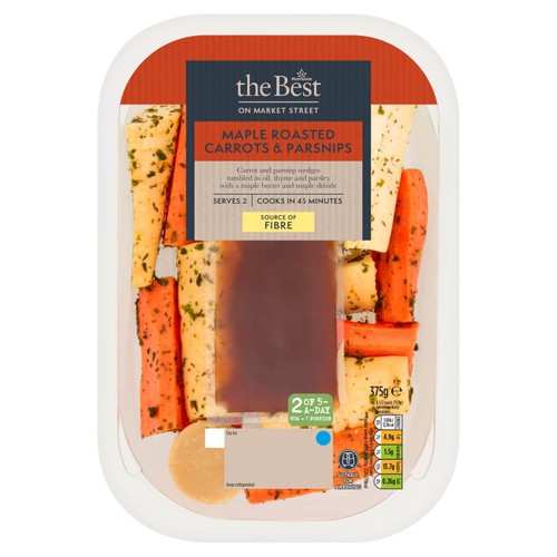 Morrisons The Best Maple Carrot And Parsnip Wedges 375g