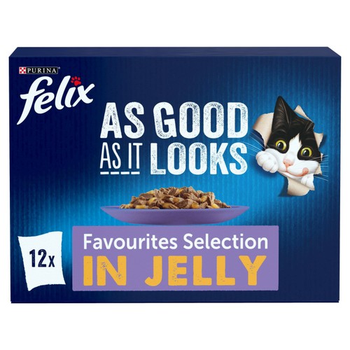 FELIX As Good As it Looks Favourites Selection Wet Cat Food 12x85g