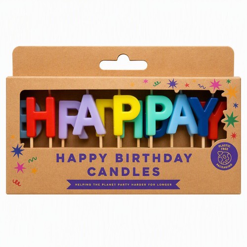 Mad Party Happy Birthday Letter Candles