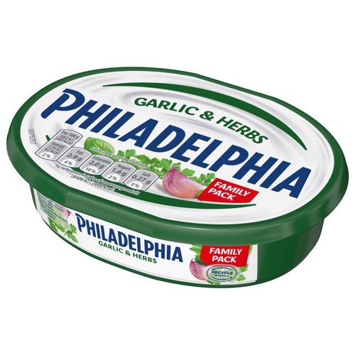 Philadelphia Garlic & Herbs Soft Cheese Family Pack