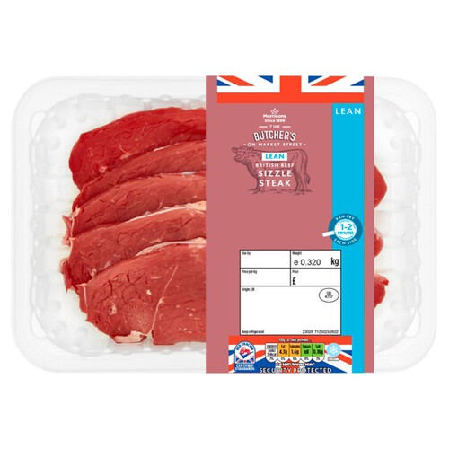 Morrisons British  Beef Sizzle Steak