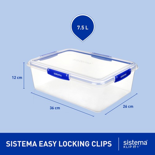 Sistema Klip It Plus Food Storage Containers 7.5l